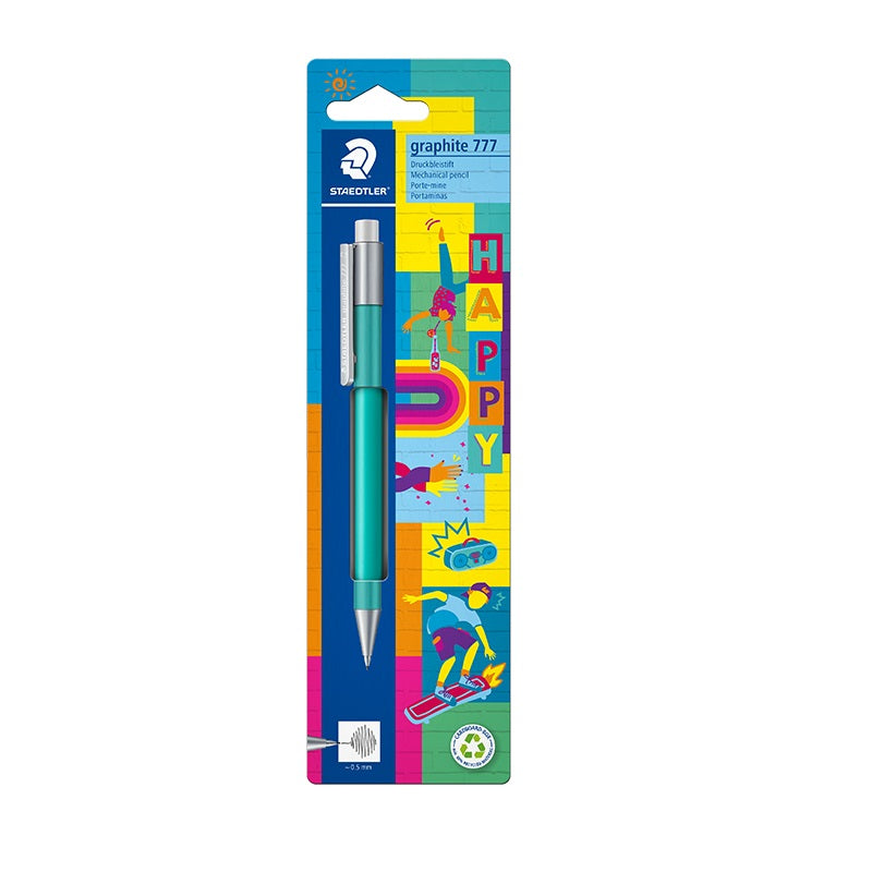 Staedtler Graphite 777 Mechanical Pencil,0.5mm Happy Green