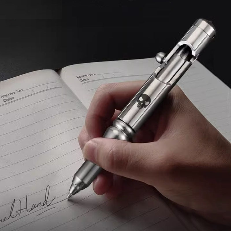 Stainless Steel EDC Tactical Self-Defense Pen with 3 Refills