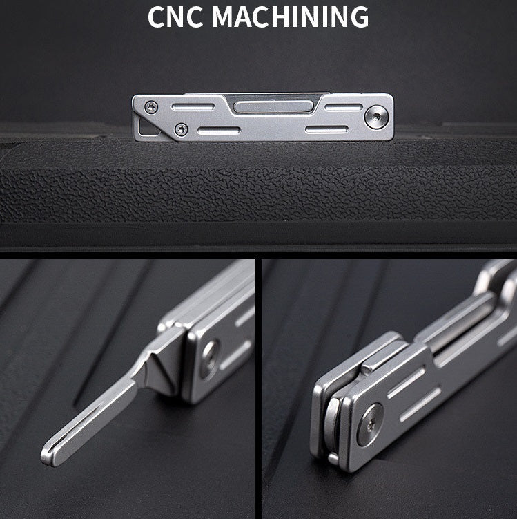 Mini Portable EDC Stainless Steel Utility Knife Folding with 10 Blades