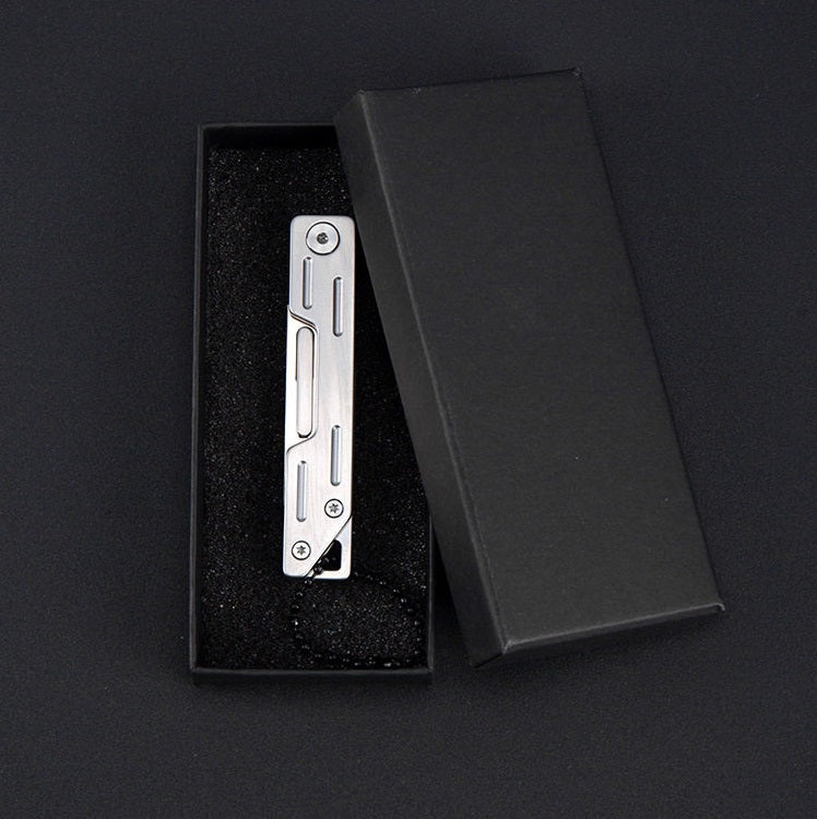 Mini Portable EDC Stainless Steel Utility Knife Folding with 10 Blades