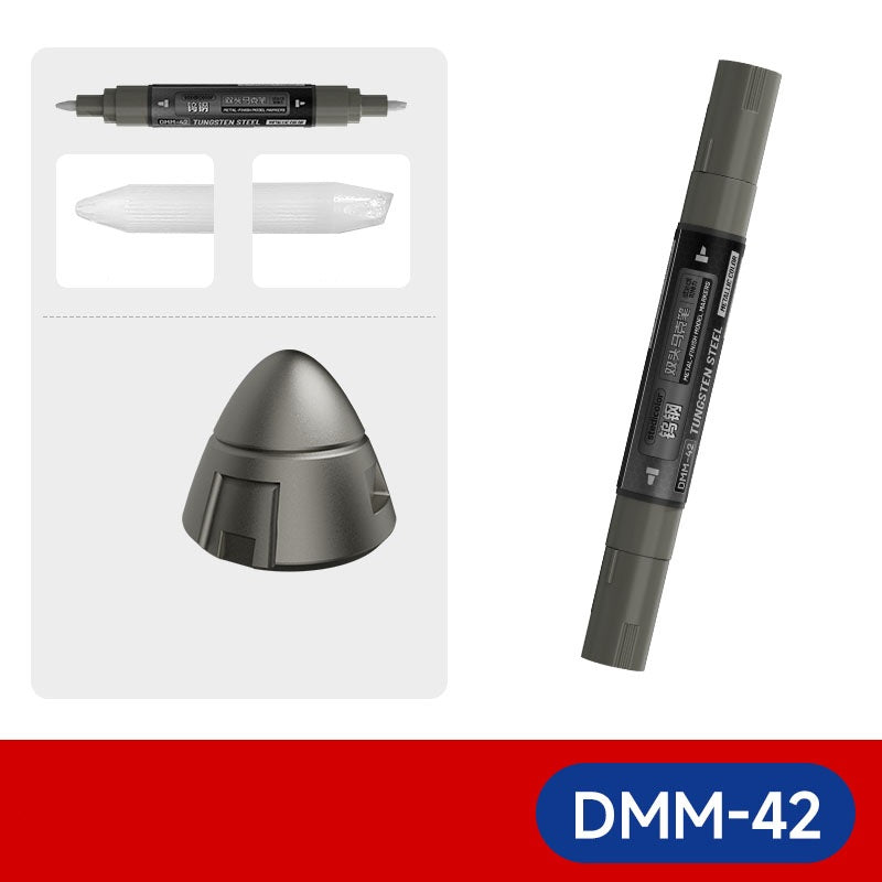 Stedi Dual-Tip Metallic Model Markers, Water-Based, 3-Pack Tungsten Steel