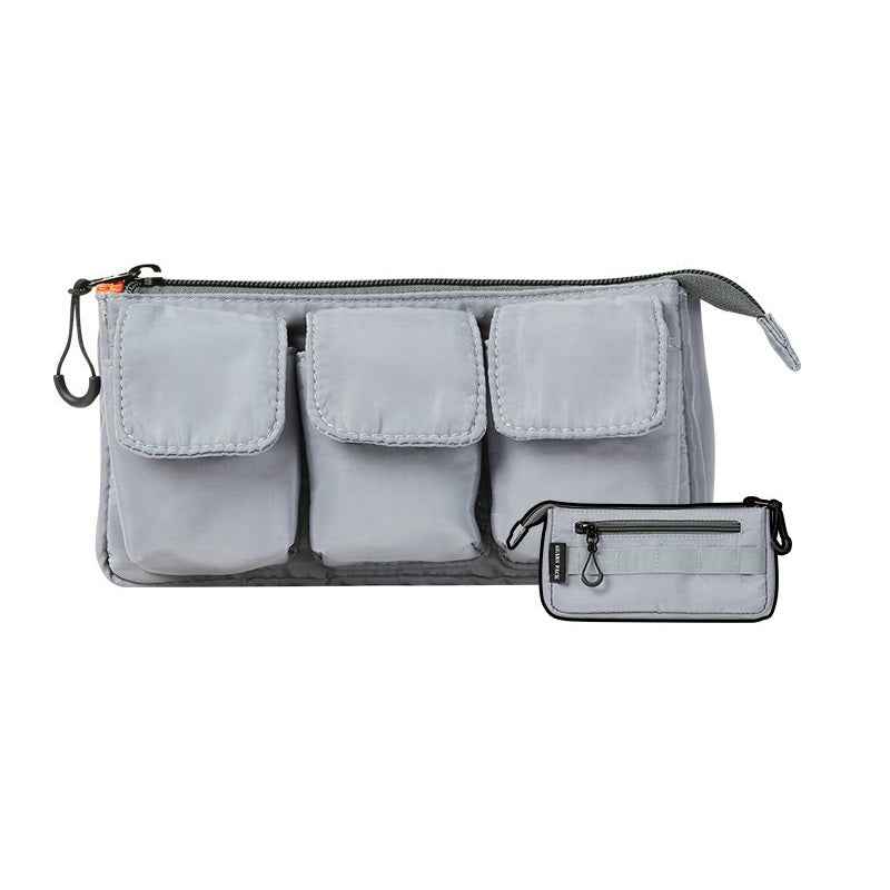 Sun-Star Gears Pack Multi-Function Pencil Case with Multiple Pockets Grey