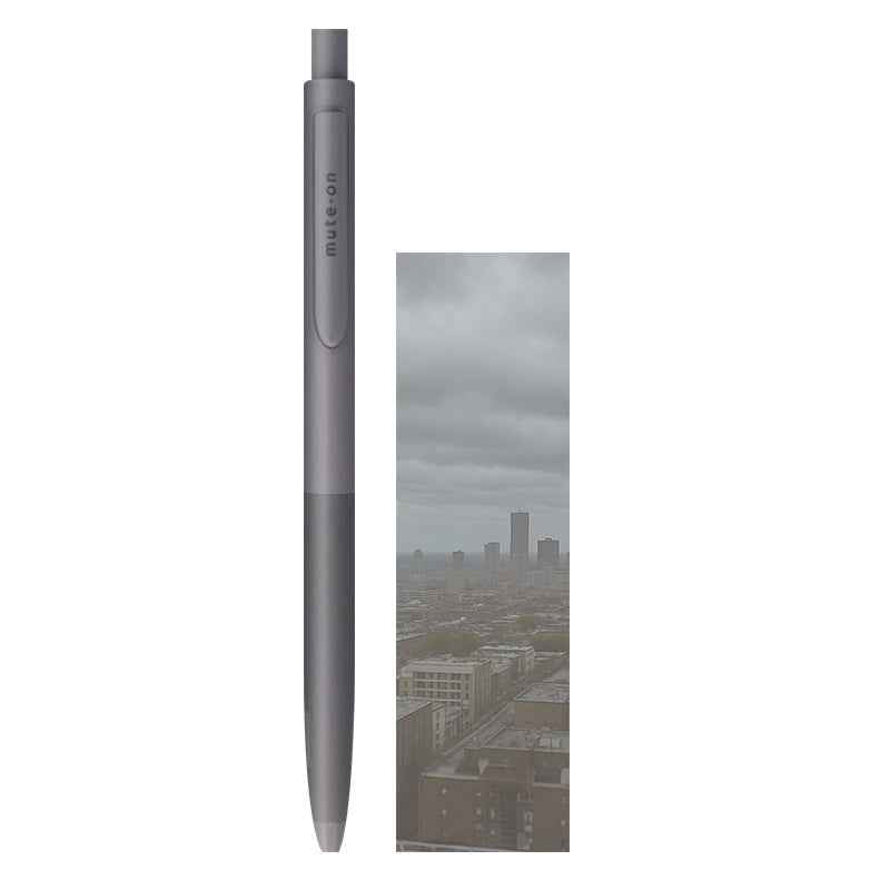 Sun-Star Mute-on Silent Gel Ink Ballpoint Pen 0.5mm Grey