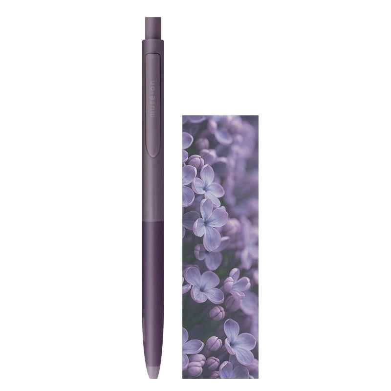 Sun-Star Mute-on Silent Gel Ink Ballpoint Pen 0.5mm Purple