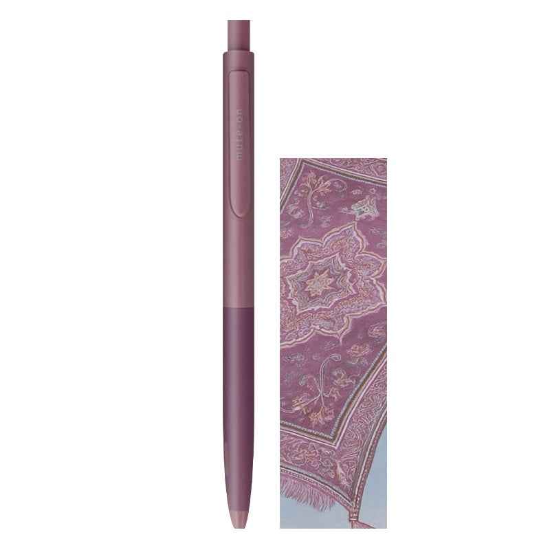 Sun-Star Mute-on Silent Gel Ink Ballpoint Pen 0.5mm Pink