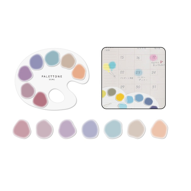 Sun-Star PALETTONE Stickers PET Paint Palette Style 70pcs Beautiful Sky on the Way Home