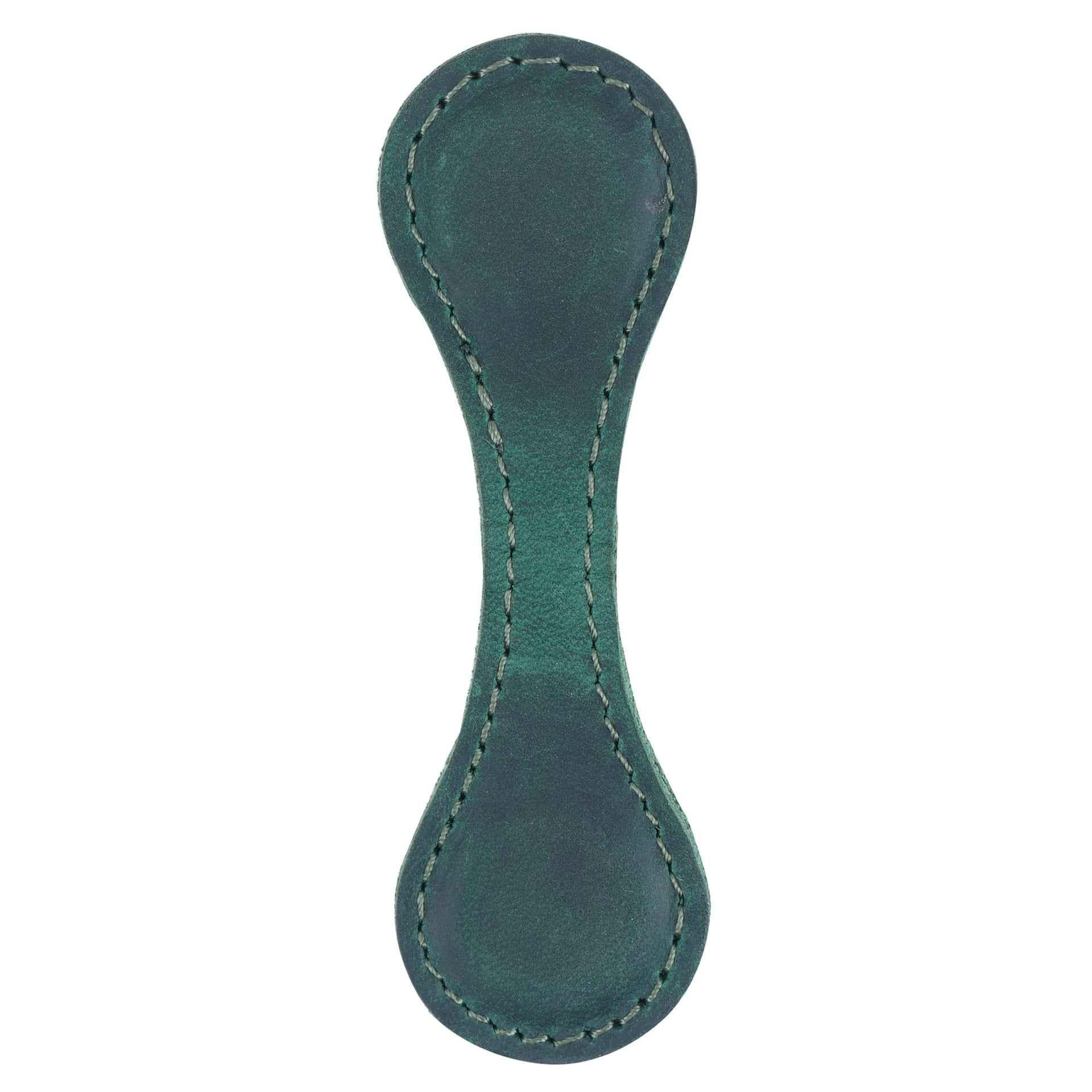 Genuine Leather Magnetic Bookmarks Green