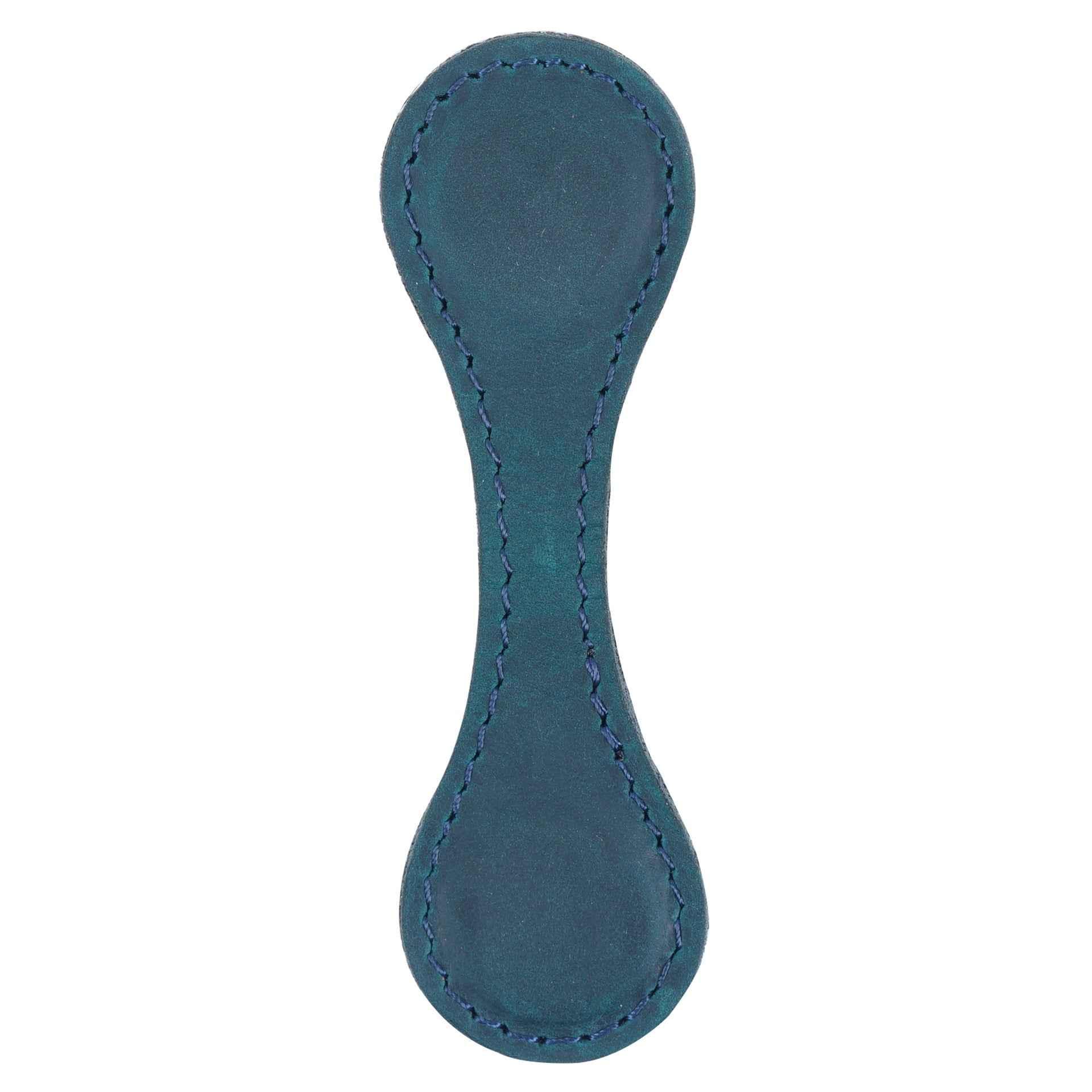 Genuine Leather Magnetic Bookmarks Blue