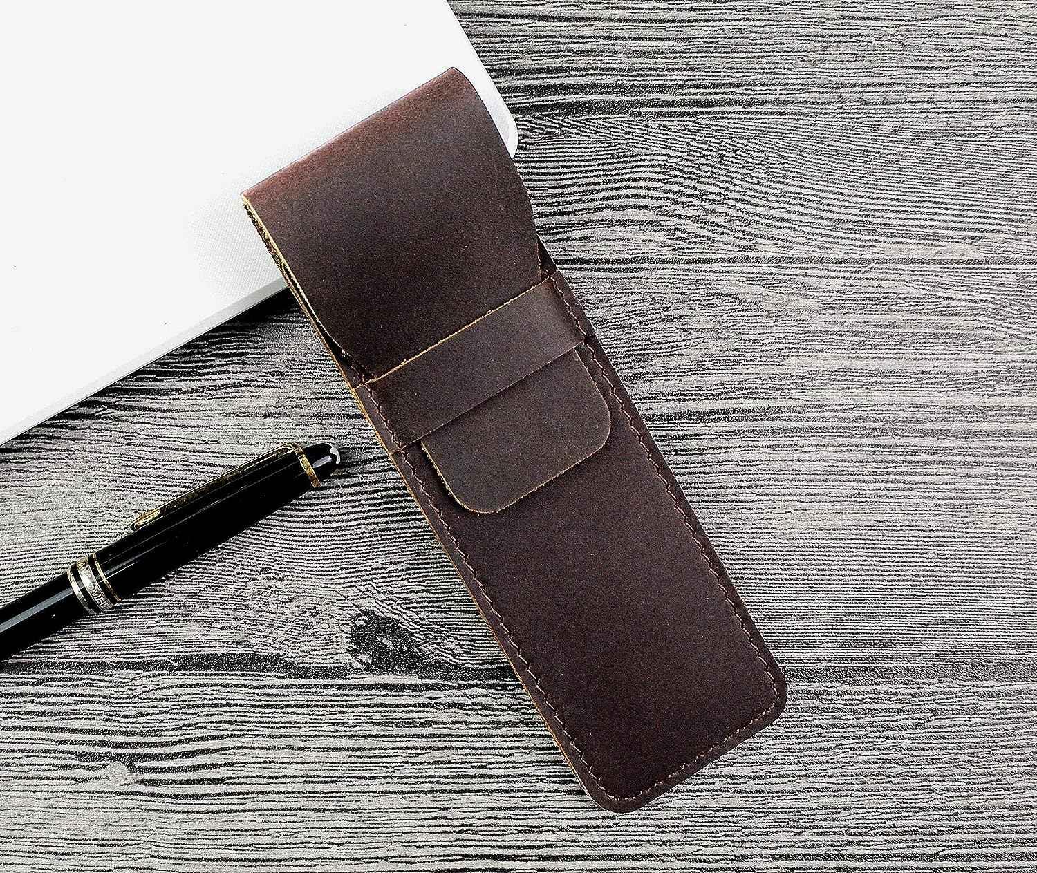 Leather Fountain Pen Pouch Case