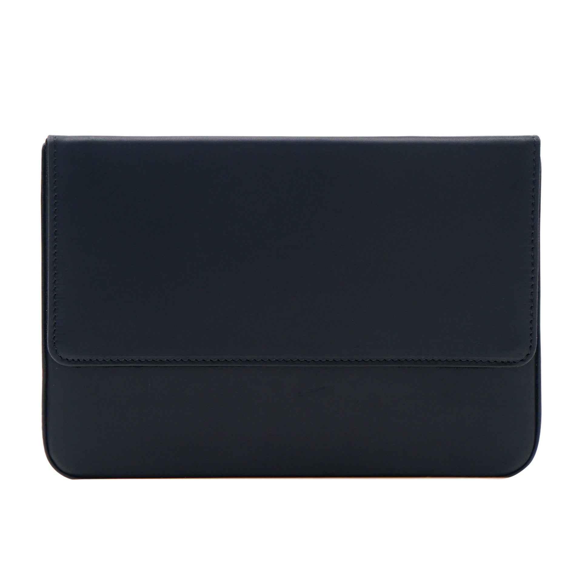 Leather Pen Case Storage with 12 Slots Black