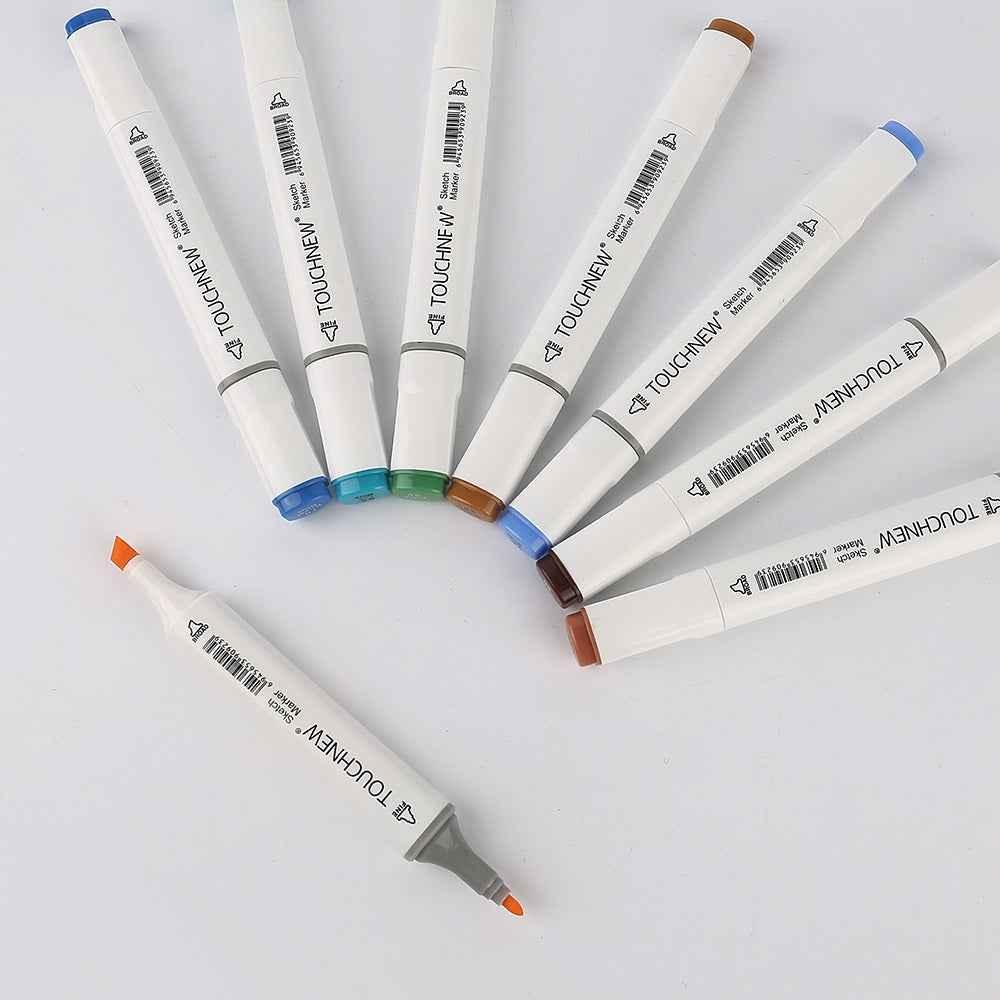 TOUCHNEW Sketch Markers 48 Color Animation Set for Adult Art Drawing Sketching