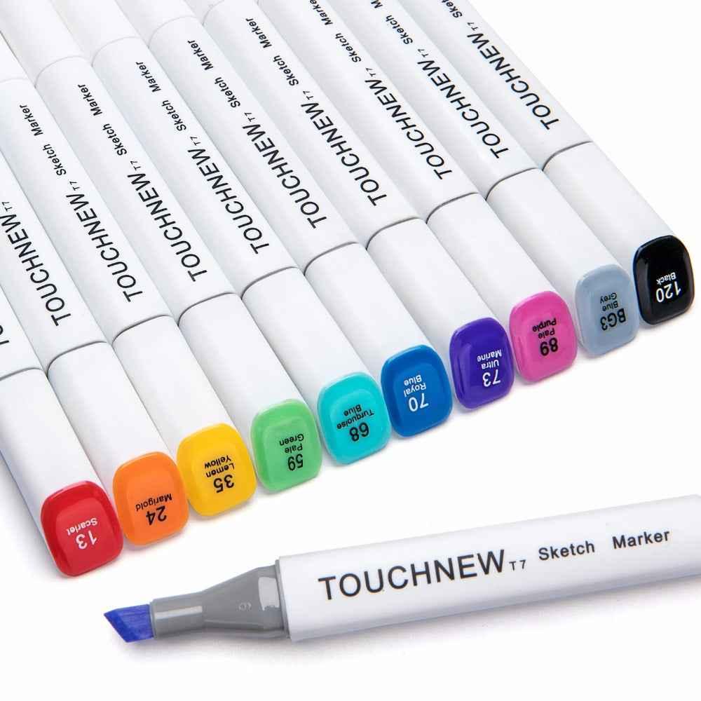 TOUCHNEW T7 60 Colors Alcohol Based Sketch Drawing Markers Manga Animation