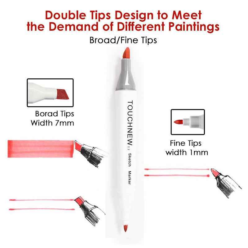 TOUCHNEW T7 30 Colors Artist Marker Set For Drawing Manga Animation
