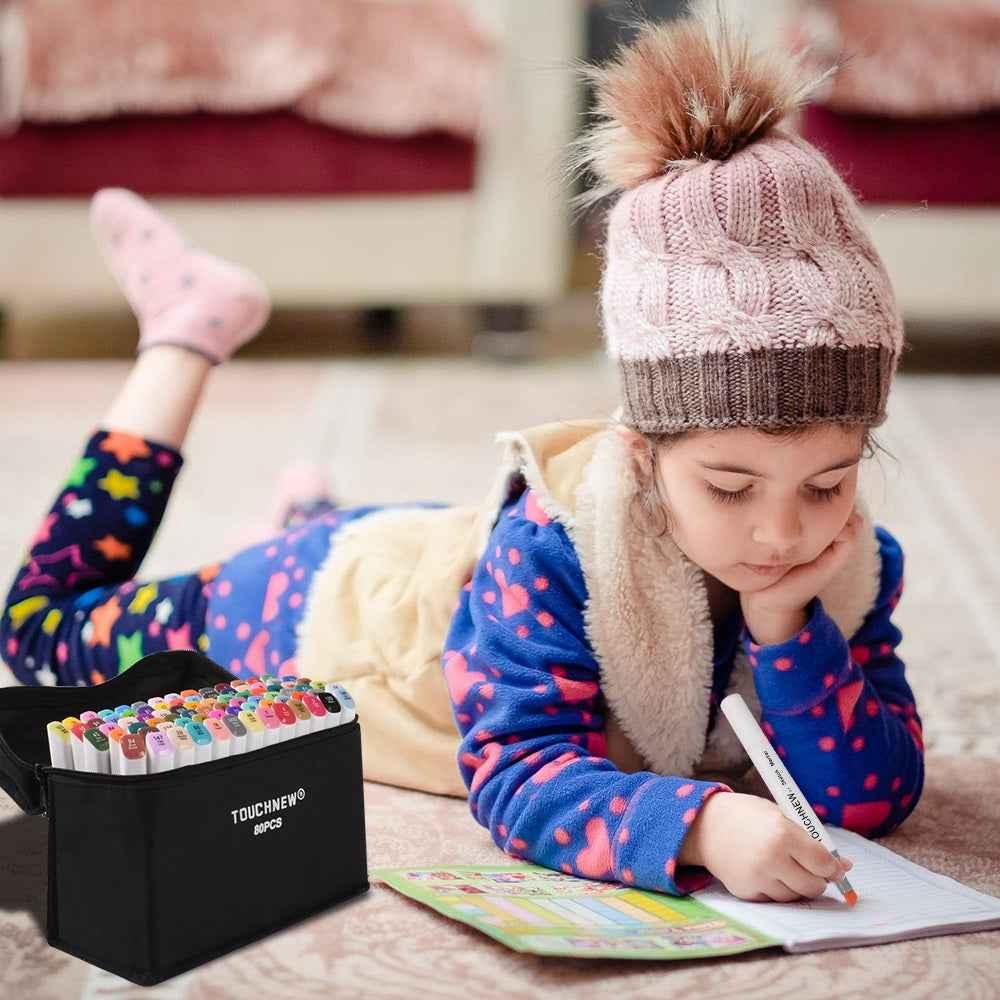 TOUCHNEW T7 80 Colors Alcohol Based Sketch Art Markers Manga Animation