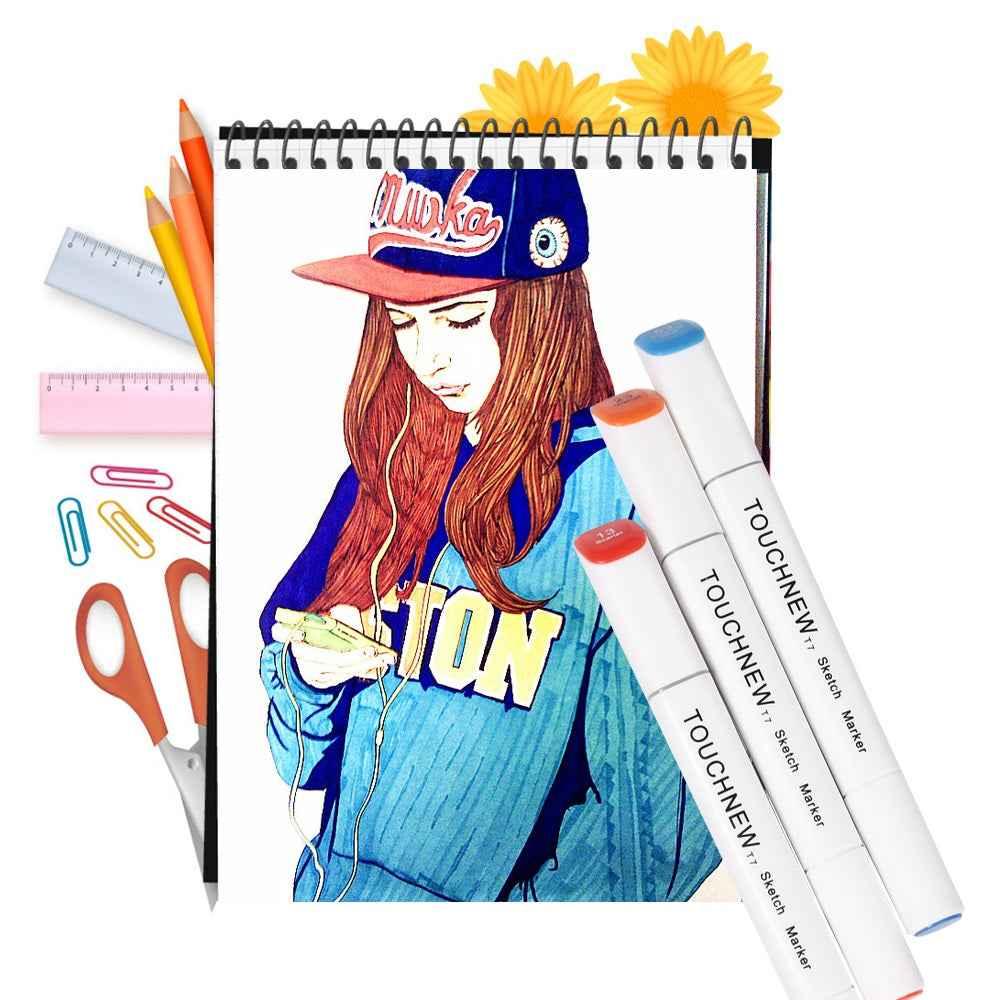 TOUCHNEW T7 30 Colors Artist Marker Set For Drawing Manga Animation