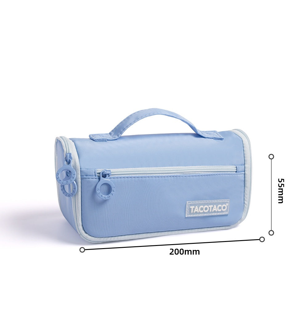 TACOTACO Large-Capacity Expandable Pencil Case – Stationery Pouch | 230 × 105 × 70mm | School, Studio & Desk Organiser