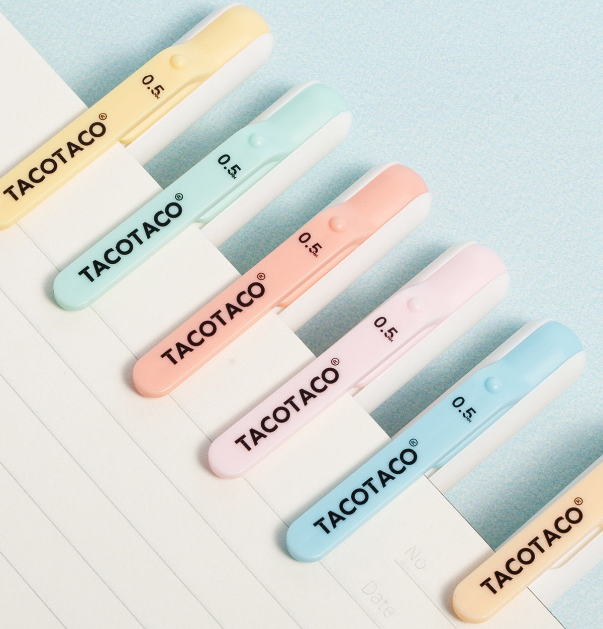 TACOTACO Retractable Colour Gel Pen Set – 12-Colour Pack | 0.5mm Click Gel Ink | Student Note-Taking, Journaling & Colour-Coded Study