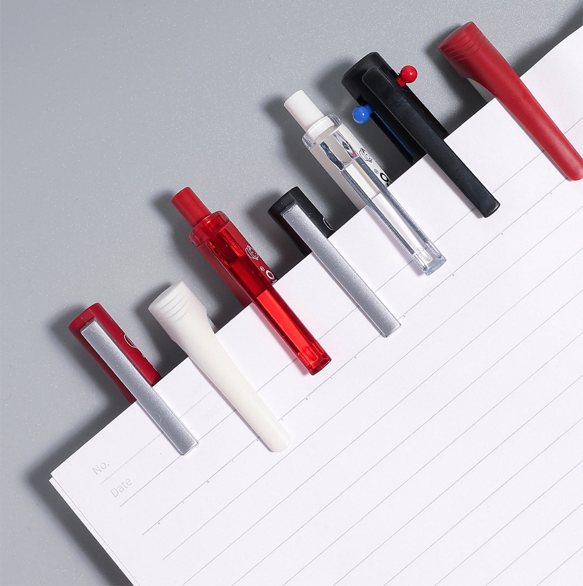 TACOTACO Low Centre of Gravity Gel Pen Set – 4-Pen Collection | Quick-Dry Ink 0.5mm | 3-Colour Pen + Dual-Bead Click + Silent Click + Twist Advance | Student Exam Writing Set
