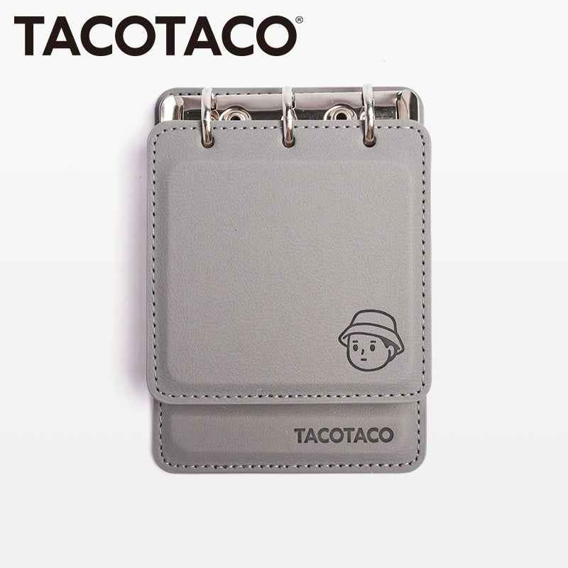 TACOTACO Pocket Memo Pad - 3.15x5.51 Inch Notebook 80 Pages Grey