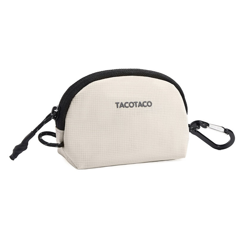 TACOTACO Shell Pencil Case Set – Waterproof & Dustproof Stationery Pouch & Cosmetic Bag | 2-Piece White S