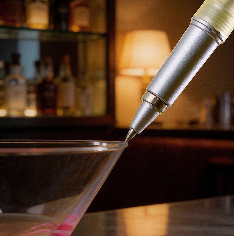 TANOOCI Cocktail Series Gel Pen – Magnetic Metal Grip, Gradient Design, 0.5mm Quick-Dry Black Ink