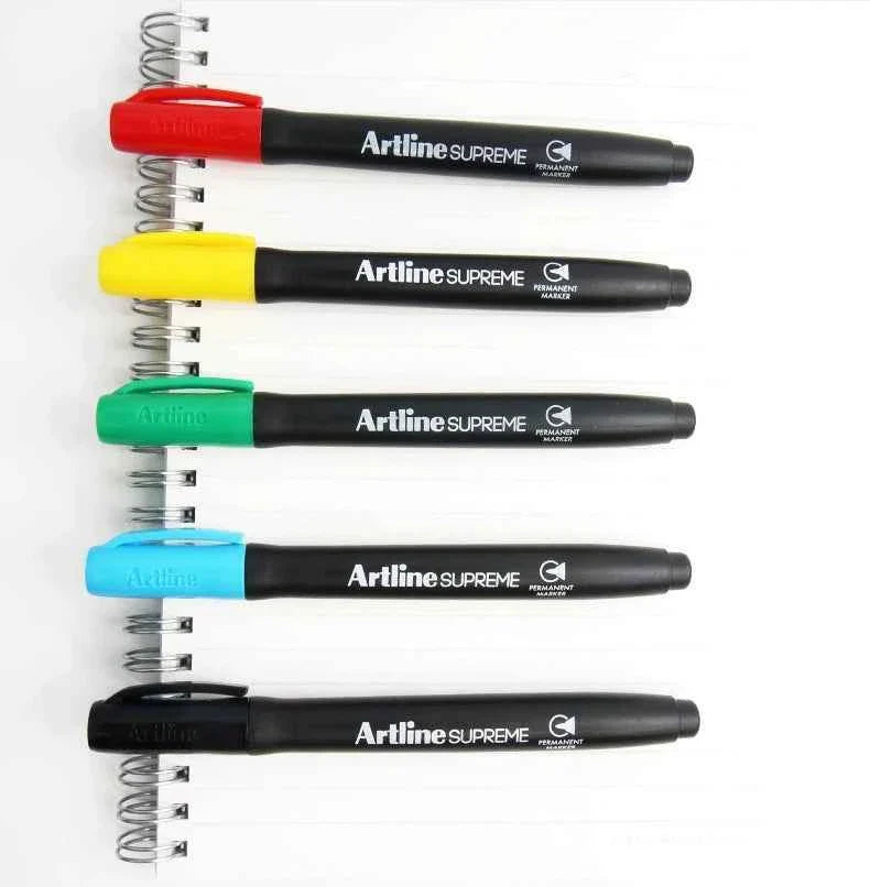 Artline SUPREME PERMANENT MARKER 1.0MM Bullet Nib 4 Colors
