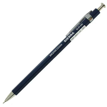 Slip-On Sierra Wooden Axis Ballpoint Pen - 0.5mm - Large Navy Blue