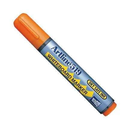 Artline 519 Day-Safe Whiteboard Markers | 2.0-5.0mm Chisel Tip | 4 Pack 4 Orange