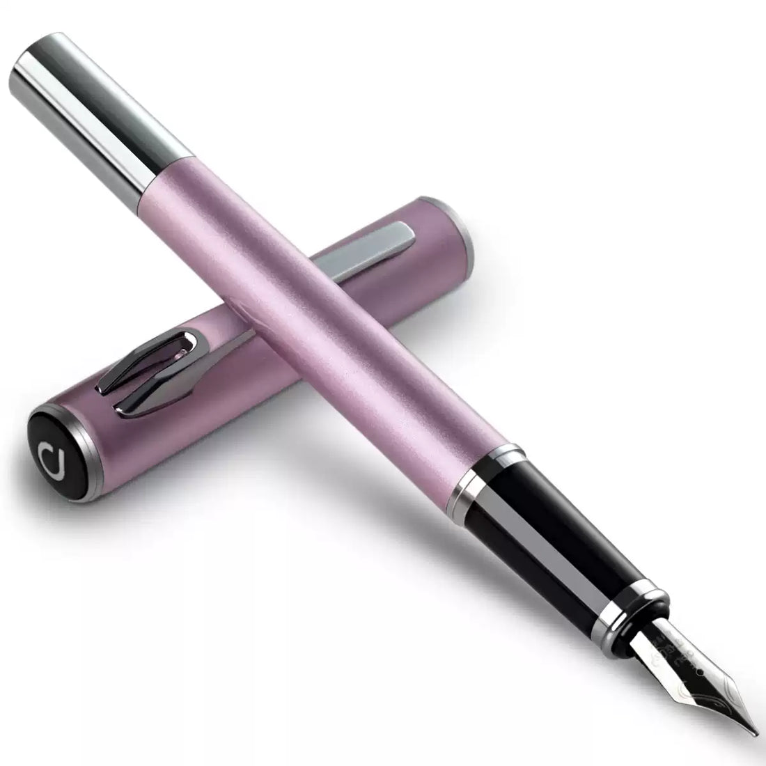 DELI Metheus All Metal Fountain Pen Fine Nib Pink