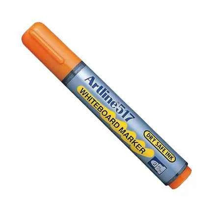 Artline 517 Day-Safe Whiteboard Markers | 2.0mm Bullet Tip | 4 Pack 4 Orange