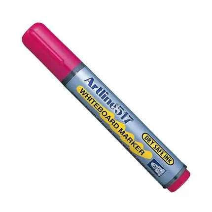 Artline 517 Day-Safe Whiteboard Markers | 2.0mm Bullet Tip | 4 Pack 4 Pink