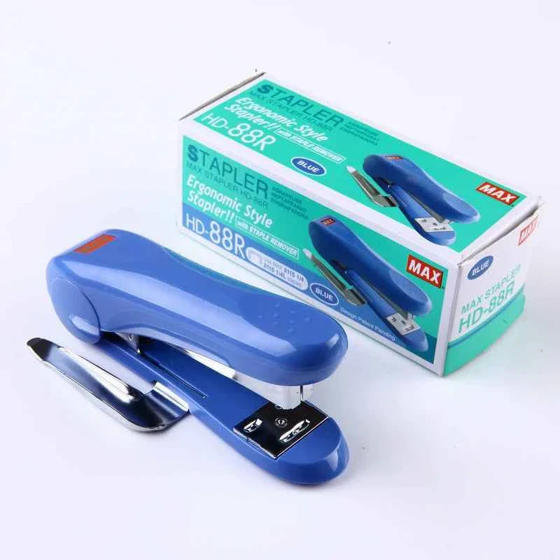 MAX Stapler HD88R Ergonomic Style with Staple Remover Blue