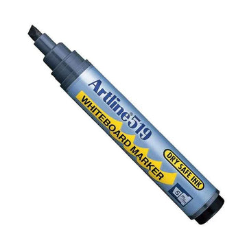 Artline 519 Day-Safe Whiteboard Markers | 2.0-5.0mm Chisel Tip | 4 Pack 4 Black