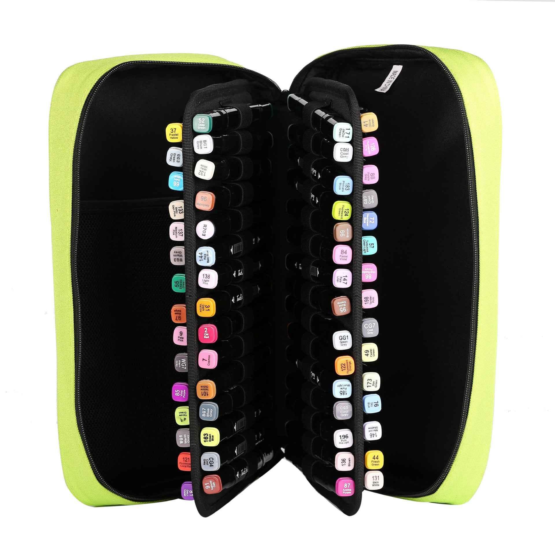 Markers Pen Case 40 Slots Holder with Carrying Handle