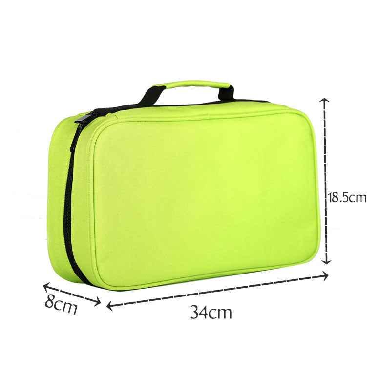 Markers Pen Case 40 Slots Holder with Carrying Handle