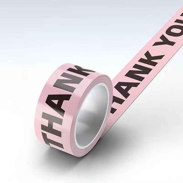 Thank You! Designer Decorative Packing Tape for Small Business 3 PACK Pink Black