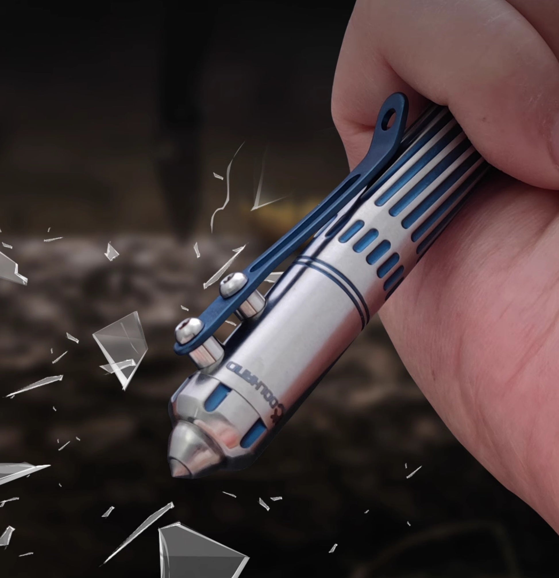 Titanium Tactical Pen for EDC & Self-Defense with 3 Refills