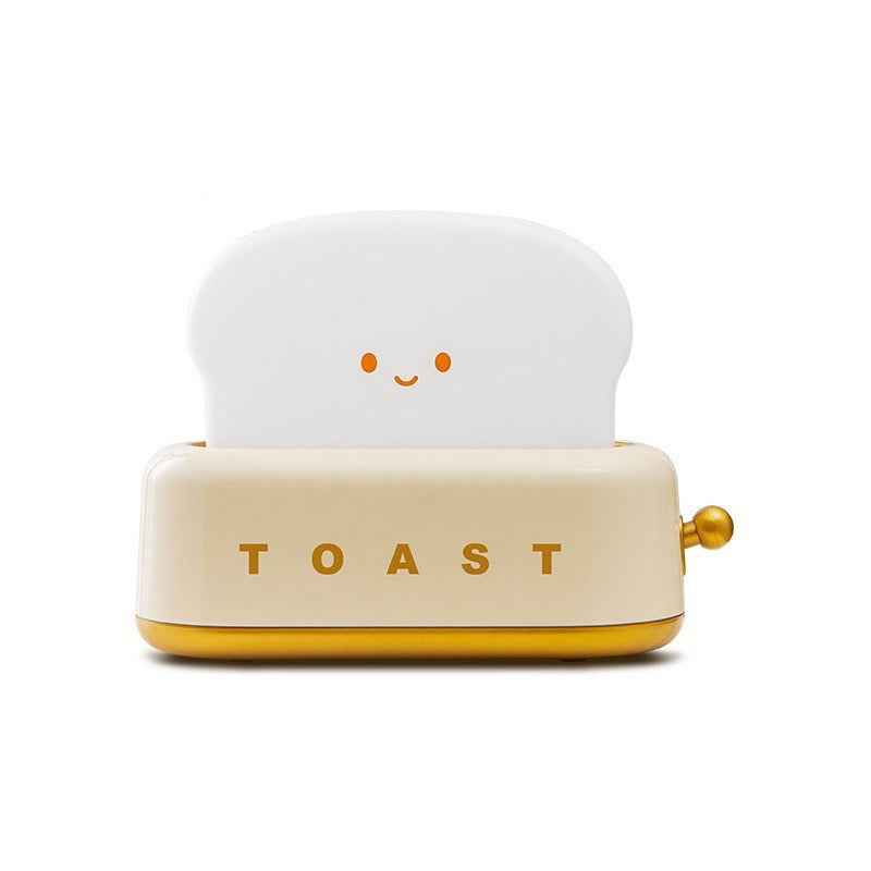 Desk Decor Toaster Lamp Rechargeable Night Light Yellow