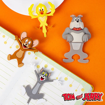 Tom and Jerry 2026 New Arrival 3D PVC Bookmark Set – 4-Piece