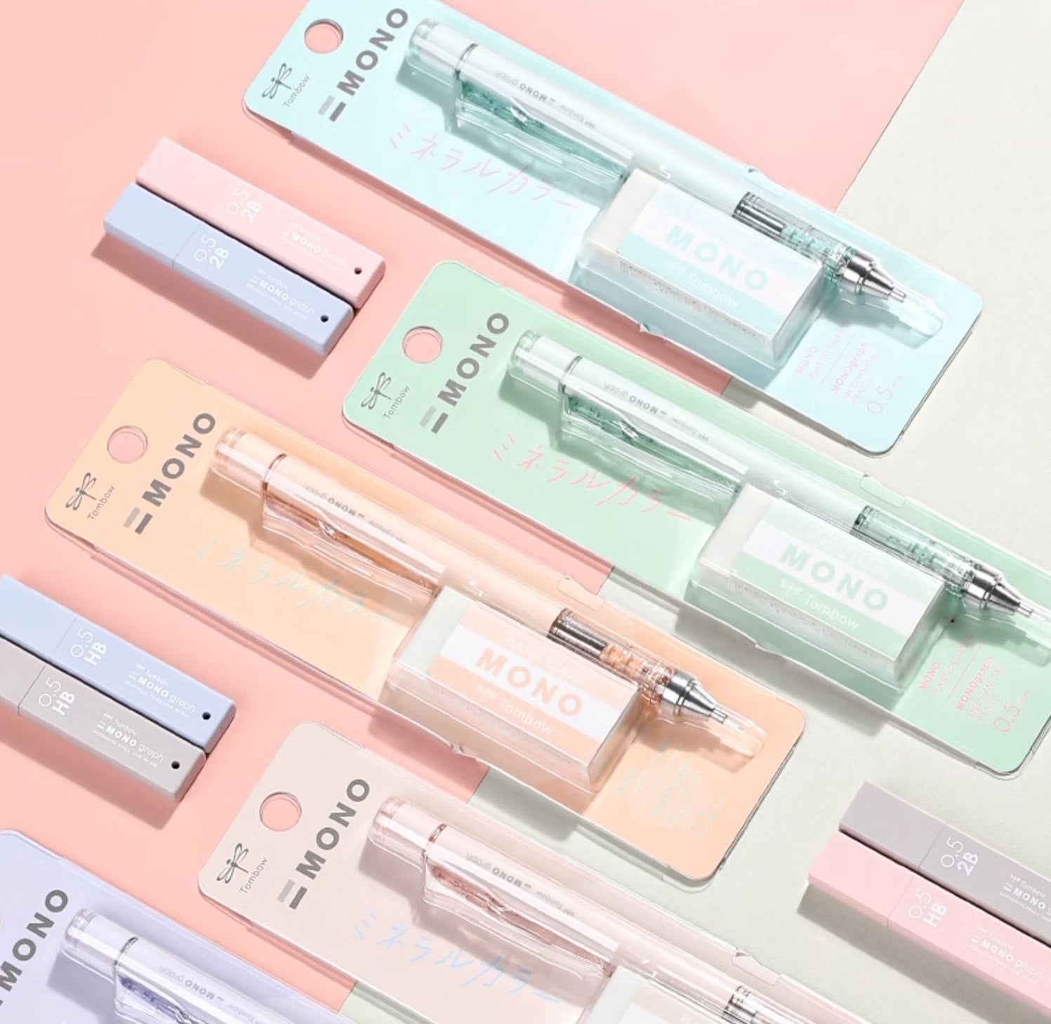 Tombow Japan Automatic Pencil with Eraser Mineral Color Series 0.5mm