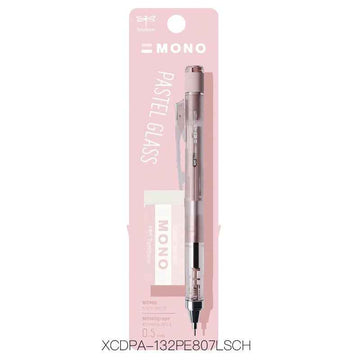 Tombow MONO Graph Mechanical Pencil Pastel Glass Color with Eraser 0.5mm Light Pink