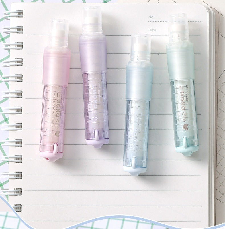 Tombow MONO One Eraser Pen – Limited Edition Lipstick-Style Twist Eraser (2-Pack)