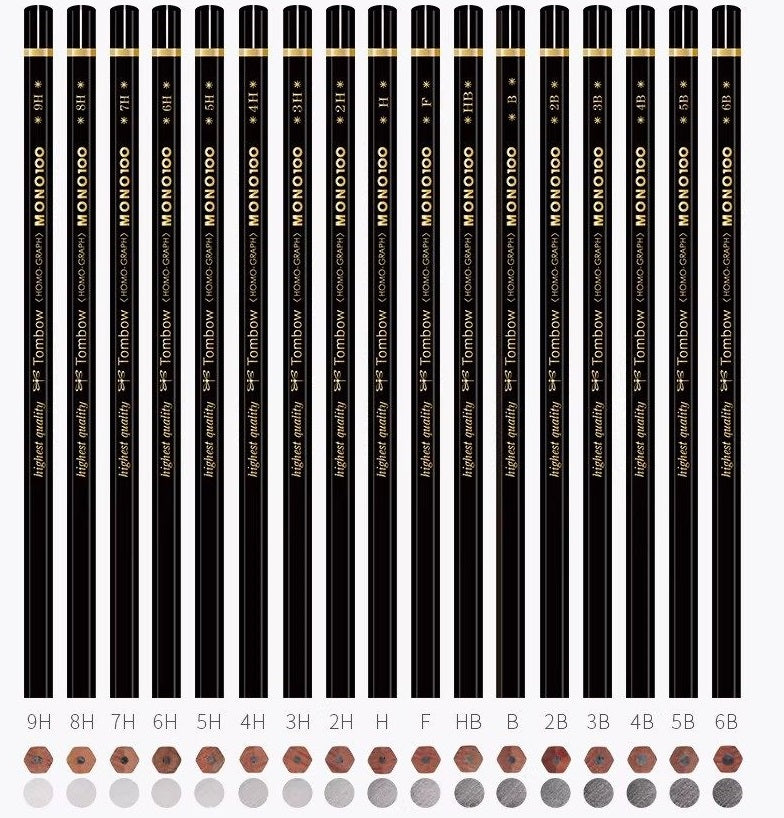 Tombow Mono 100 Drawing Pencils (Box of 12)