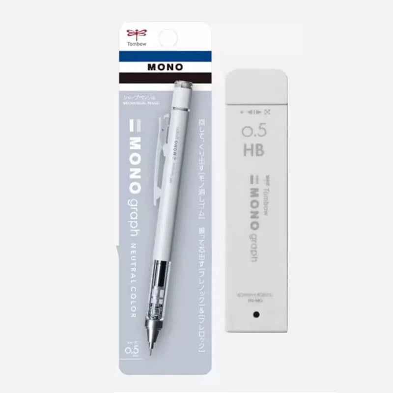 Tombow Mono Graph Mechanical Pencil Neutral Colors with Lead refills Matte Navy