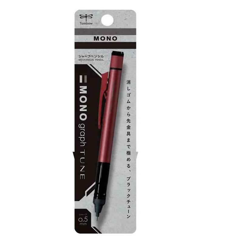 Tombow Mono Graph Tune Mechanical Pencil ‑ 0.5mm Deep Red