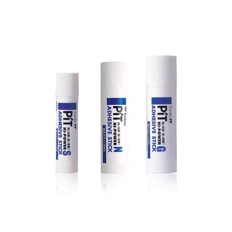 Tombow PiT Glue Stick Set, 10 g + 22 g + 40 g, 3-Pack White