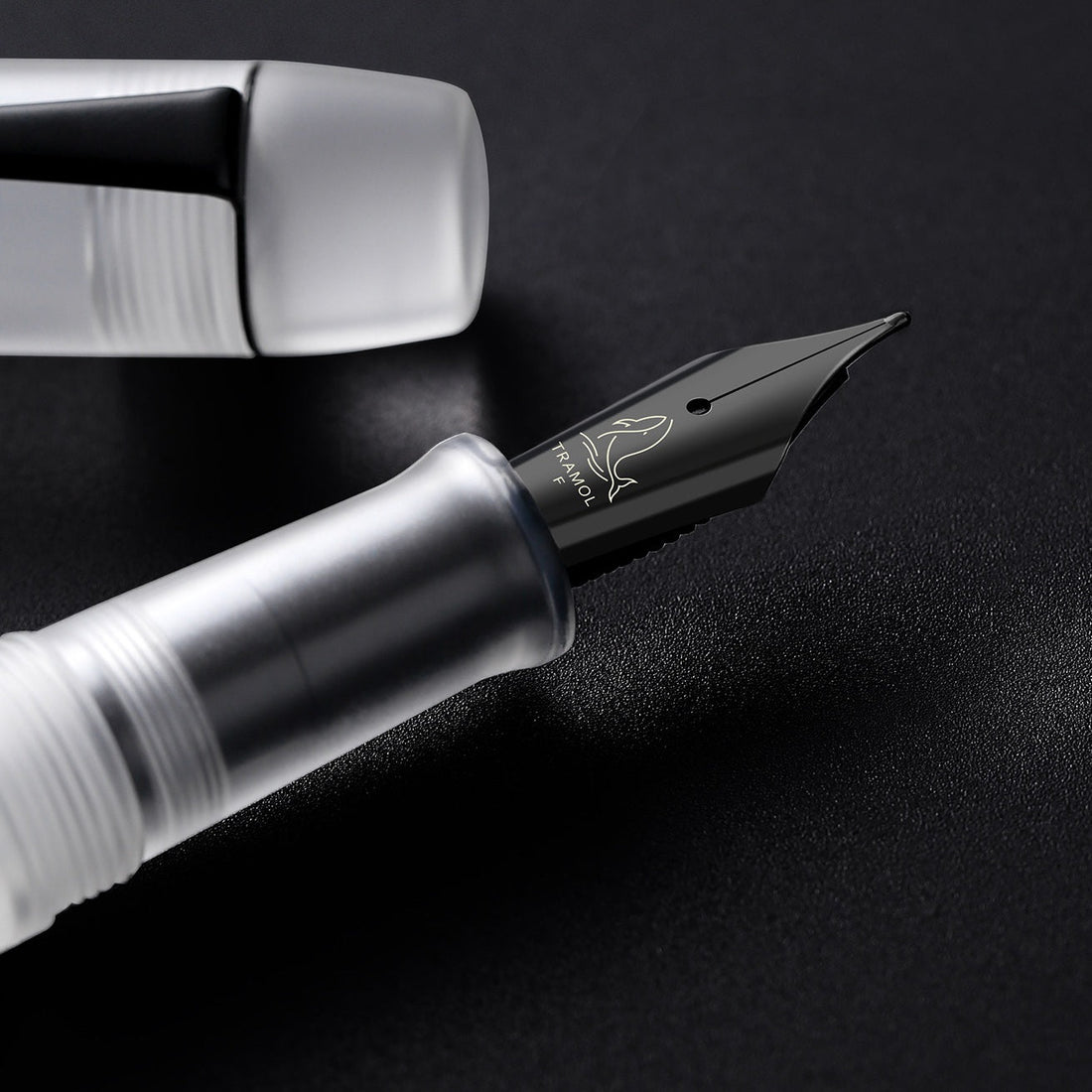 Tramol Vacuum Filling Fountain Pen – Frosted Transparent Acrylic Barrel, High-Capacity Ink, EF/F/M Iridium Nib