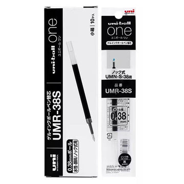 Uni-ball One UMR-38S Gel Pen Refill - 0.38mm - Black/Blue/Red Ink 10 Pack Black
