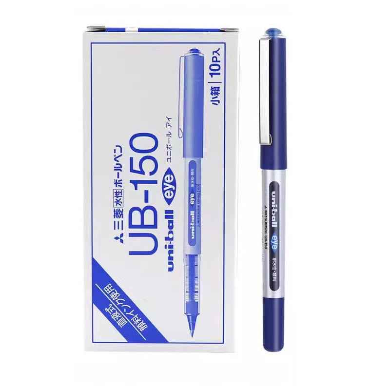 Uni-ball Eye UB-150 Rollerball Pen 10-Pack 0.5mm Pigment Ink Black