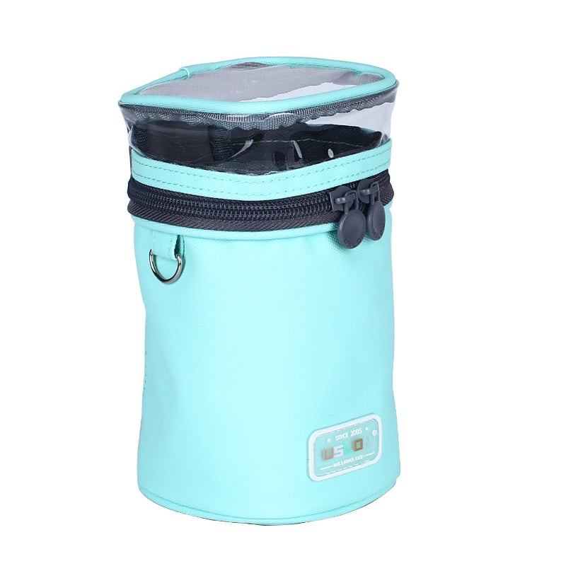 USLON Stand-Up Pencil Case – Desk Pen Holder Chunky Barrel-Style Mint Green